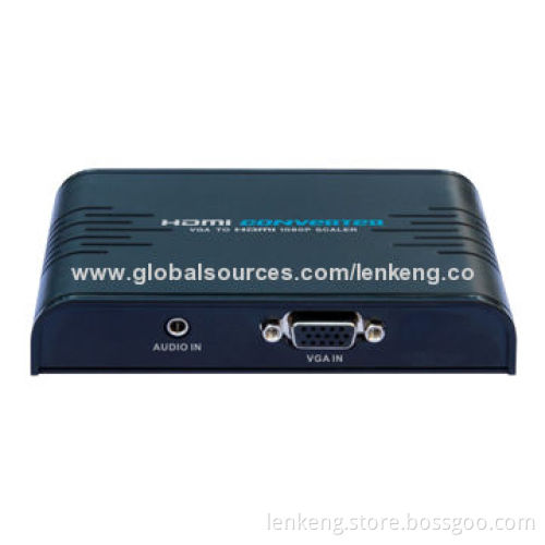 VGA to HDMI Converter with Up Scaler Function, 720/1,080P Output